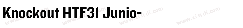 Knockout HTF31 Junio字体转换